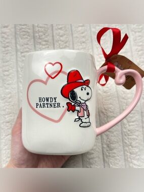 Rae Dunn Peanuts Snoopy Howdy Partner Mug